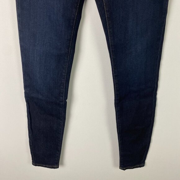 Everlane The High Rise Skinny Jeans Womens 23T 23 Tall Blue Dark Wash Stretch - Picture 3 of 12